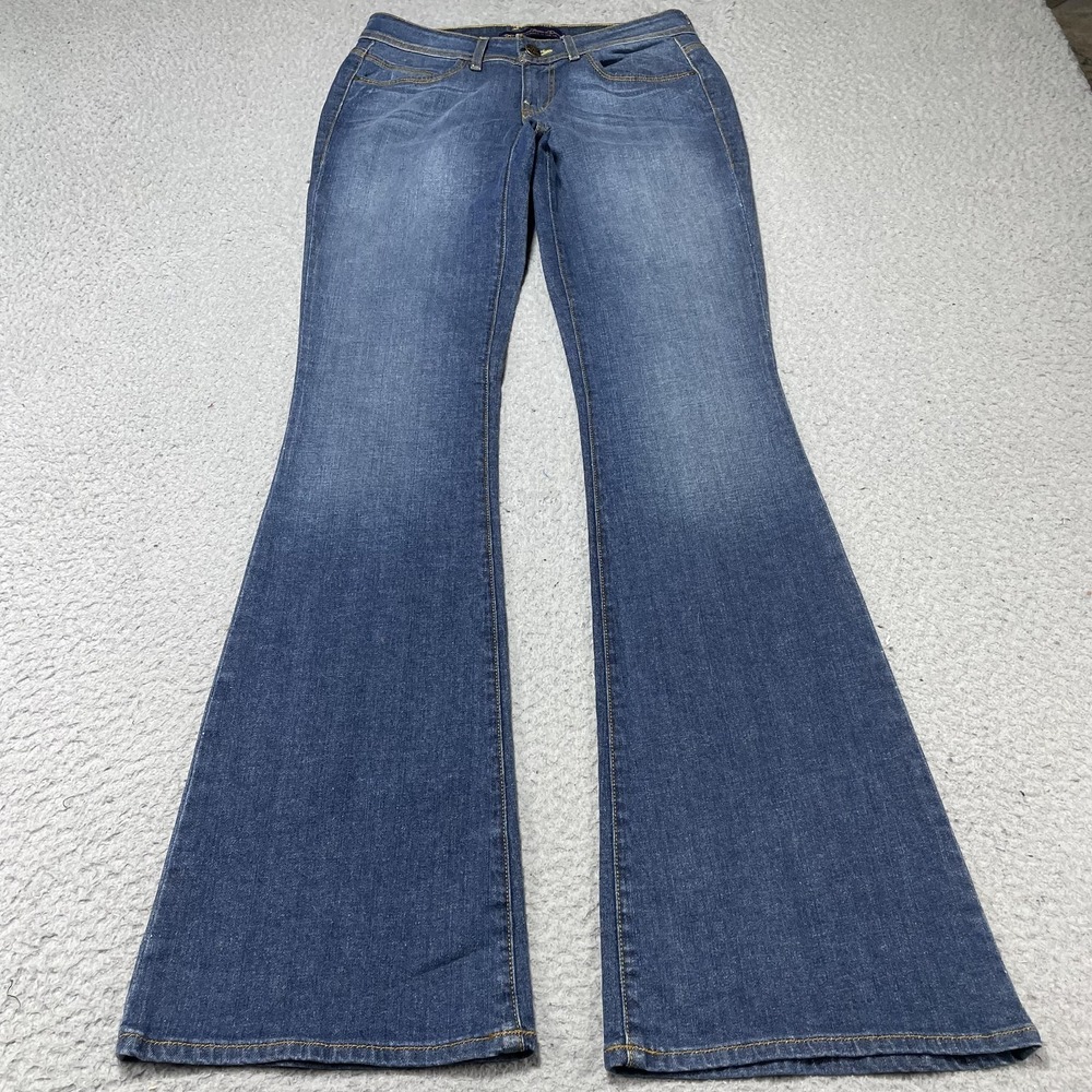 Divine Rights‎ Of Denim Jeans Womens 26 Blue Medium Wash Flare Stretch 26x33